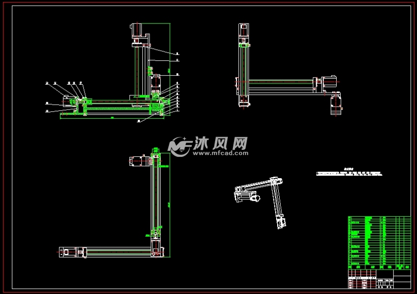 轴式组合机械臂的机械结构设计与仿真设计