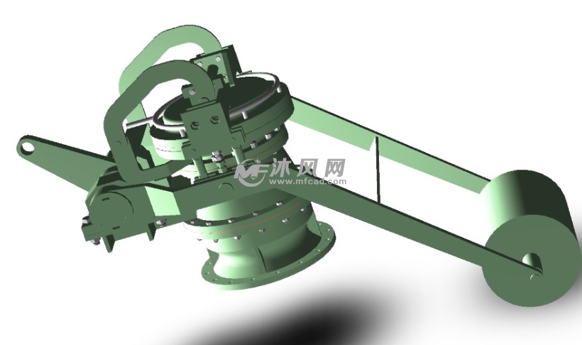 高炉炉顶煤气放散阀 - catia底座和管道类