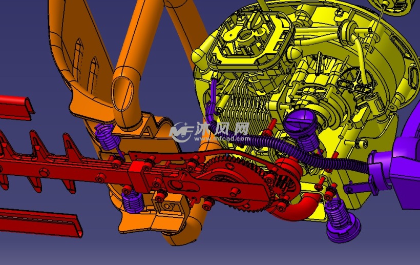 电动绿篱机 - catia机械设备