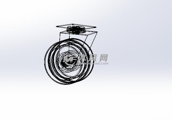 360度自由旋转轮子SW设计 - solidworks交通工