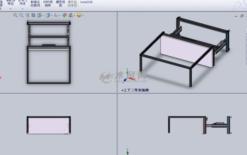 可调节高度的工作台设计模型