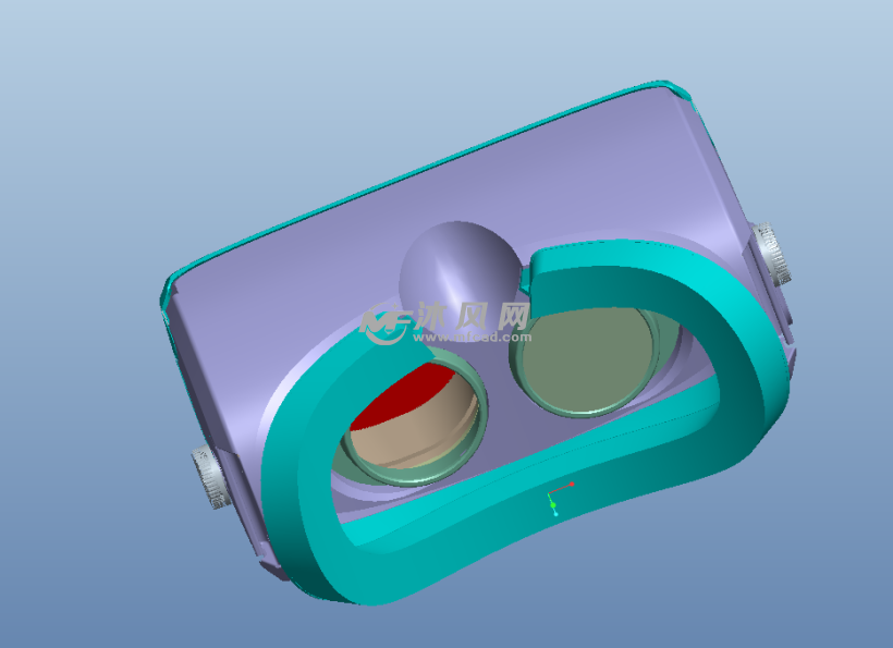 VR虚拟与现实眼镜结构3D模型 - proe家用电器