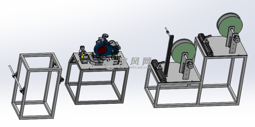 纸袋自动冲孔机 - solidworks机械设备模型下载
