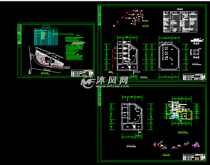 cad图纸 环保图纸 生活污水处理图