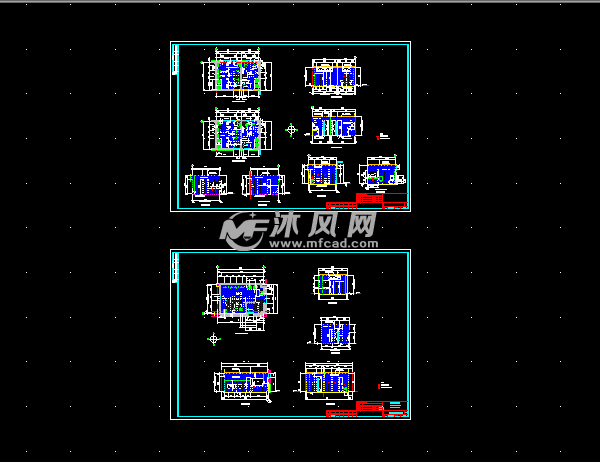 男女卫生间给排水施工图-cad给排水木雕下载图纸入门雕刻简易图纸图片