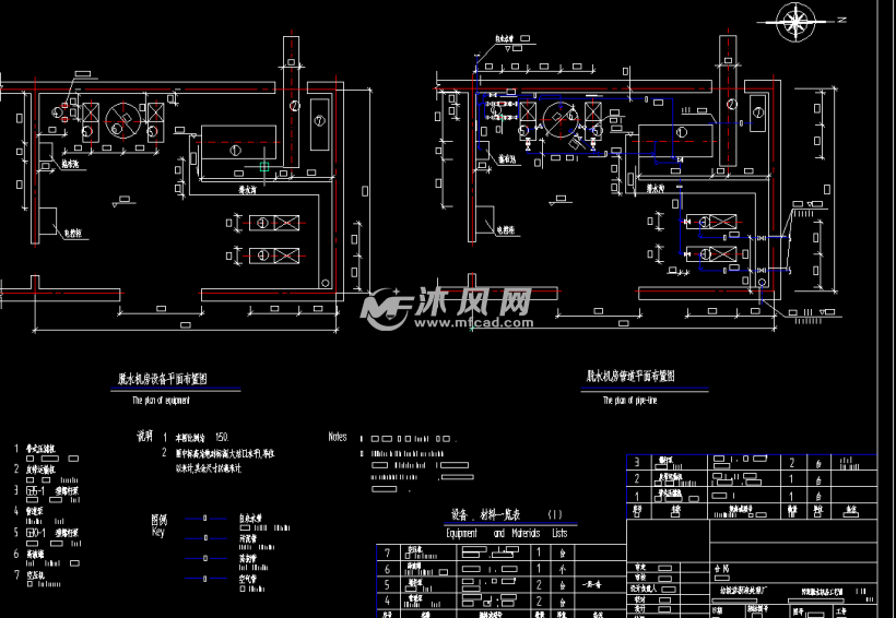 天津某垃圾渗沥液处理厂施工图(含电路图)