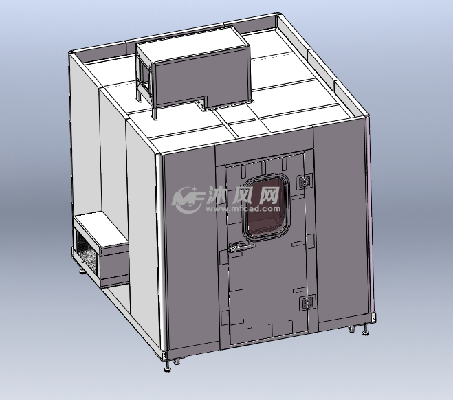 电子产品检测专用静音房 - solidworks机械设备模型下载 - 沐风图纸