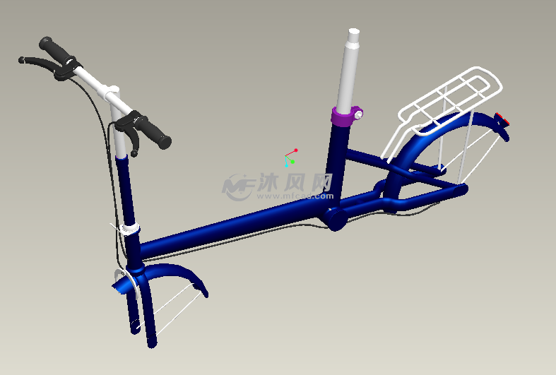 自行车车架子proe5.0建模(含有igs文件) - ProE