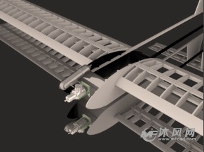 自制滑翔飞机骨架结构模型-航空航天图纸-沐风网