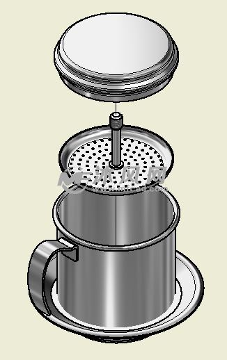 越南咖啡壶设计模型