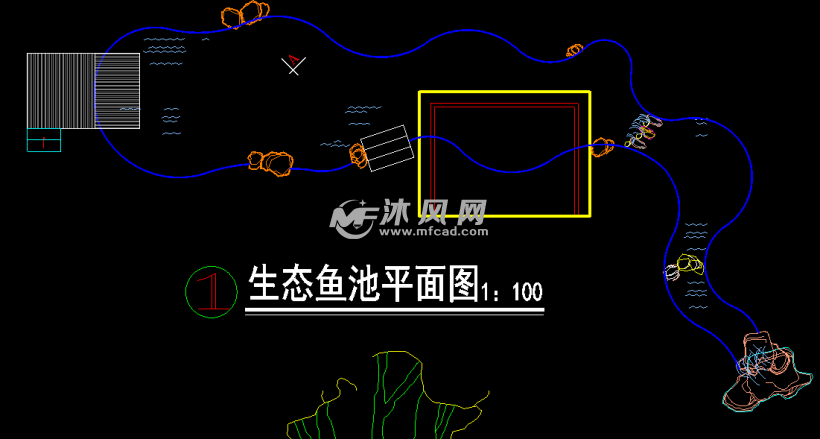 生态鱼池平面图