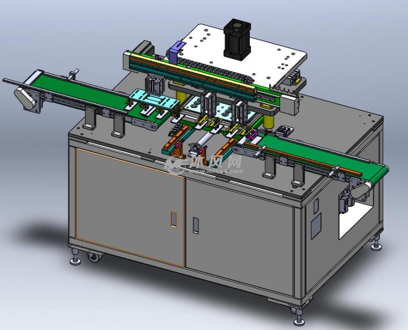 电池检测设备 - solidworks机械设备模型下载