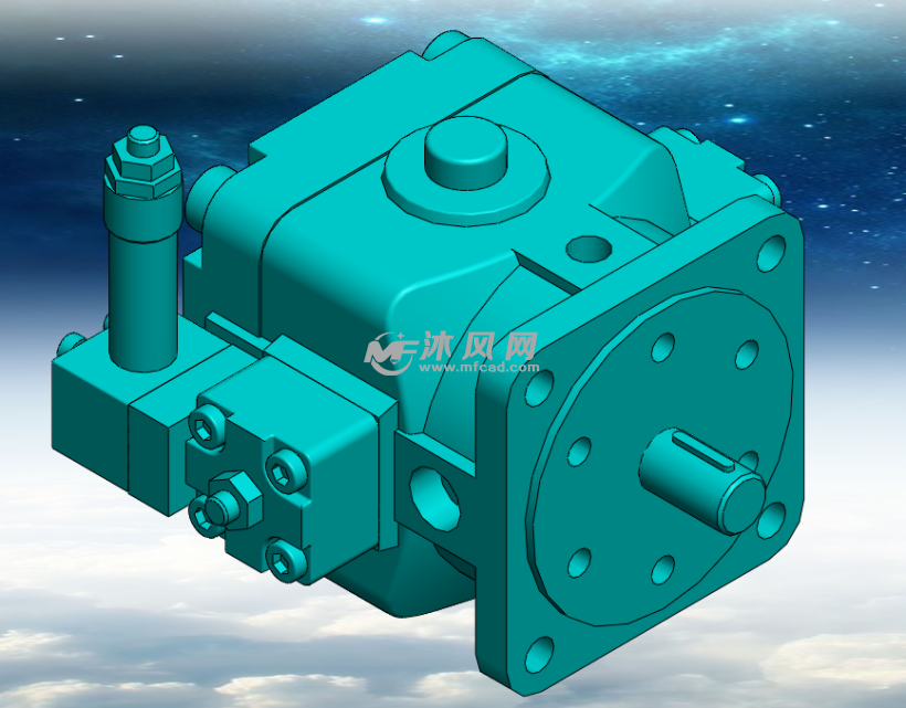 VD2变量叶片泵 - solidworks机械设备模型下载