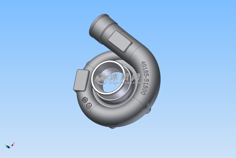 涡轮增压装置 - inventor机械设备类模型和图纸下载