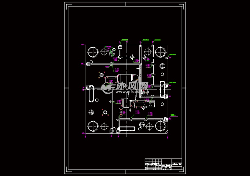 一款汽车空调hvac外壳模具设计