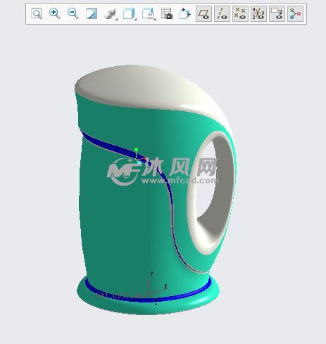 电热水壶creo4.0版本 - ProE生活用品类模型下