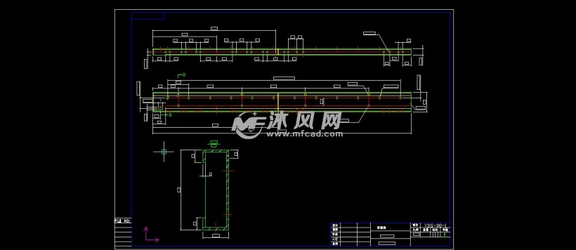 全套动力滚筒线技术图纸