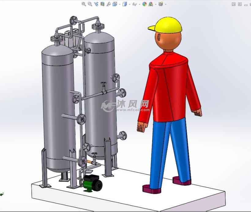 自制吸收式制冷机 - solidworks小五金模型下载