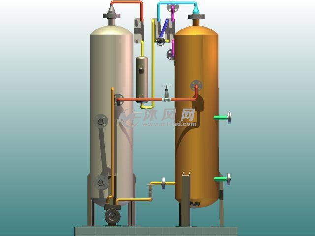 自制吸收式制冷机 - solidworks小五金模型下载
