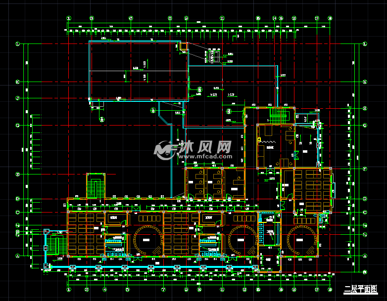 两层坡屋顶6班幼儿园建筑施工图