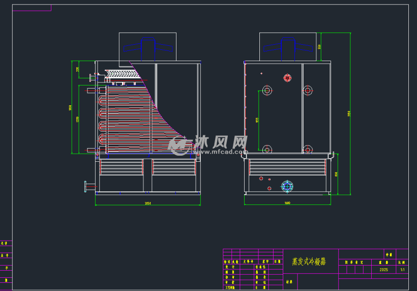 逆流蒸发式冷凝器