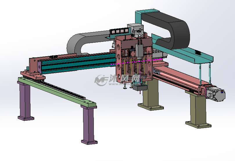SMT在线自动贴标机(四轴贴合同步带CCD) - s