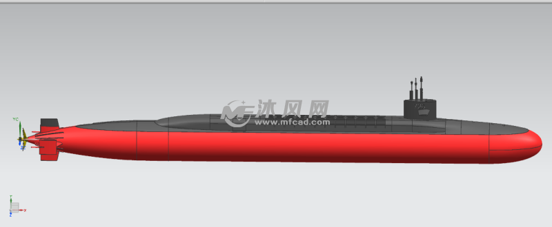 美国俄亥俄级弹道导弹核潜艇模型(原创)