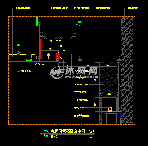 顶盛办公室施工图