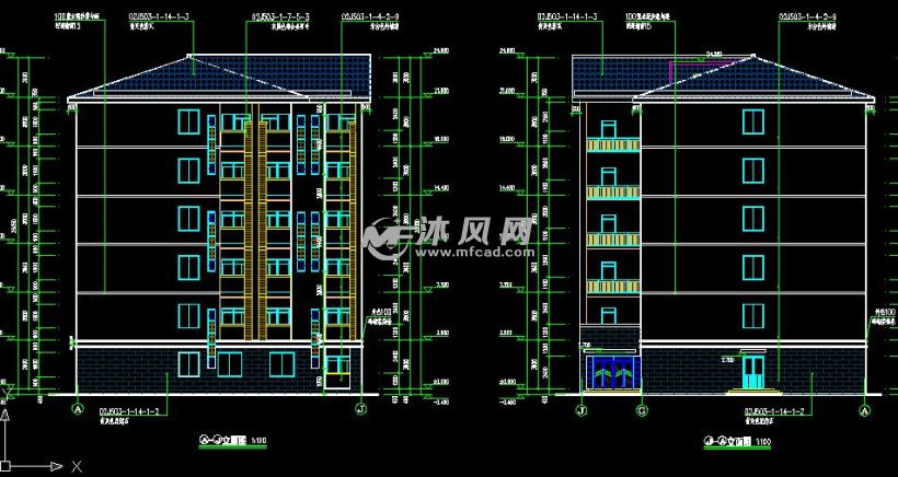 某学生宿舍楼建筑施工图纸