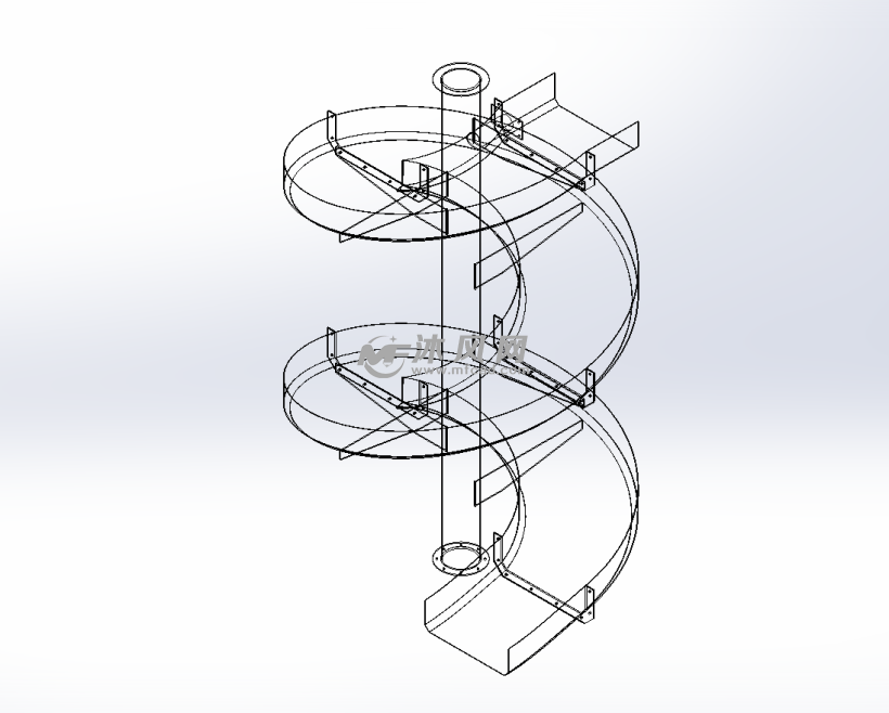 垂直螺旋滑梯模型