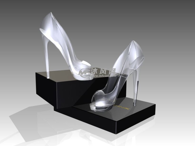 女式高跟鞋模型 - solidworks服装鞋帽类模型下