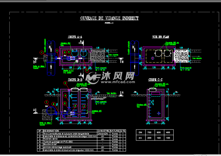 管网检查井设计图纸