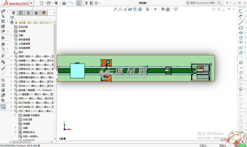 一款储液罐自动化生产线设计模型