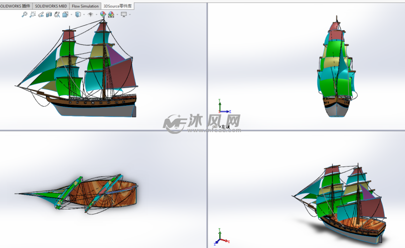 sw海盗船模型