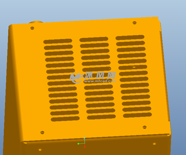 瘦身美容仪钣金画法模型 - proe家用电器类模型