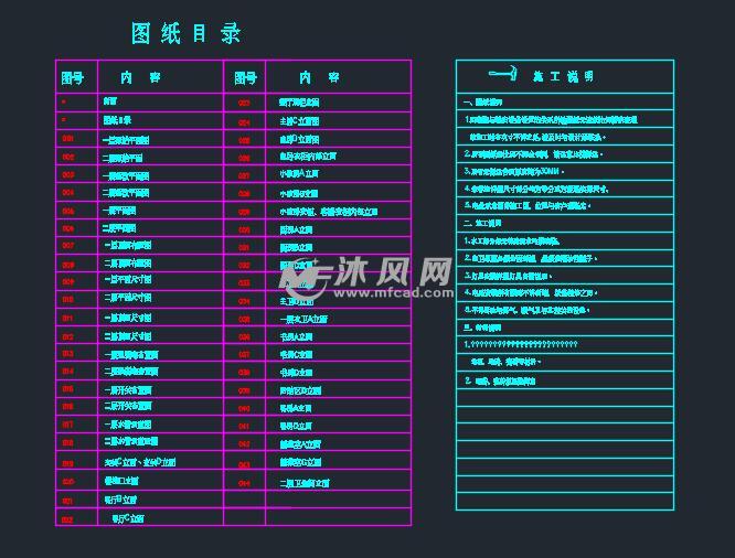 两室两厅a图纸装修CAD图纸-AutoCAD一般住柱子图纸基础钢筋v图纸图片