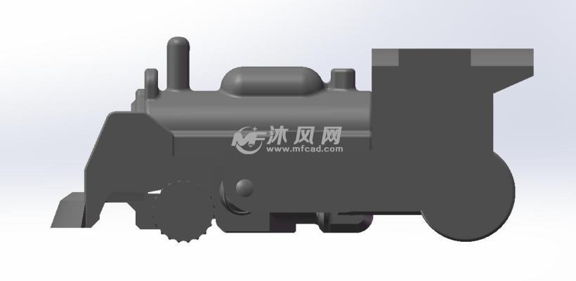 玩具火车机器人模型 - solidworks玩具公仔类模
