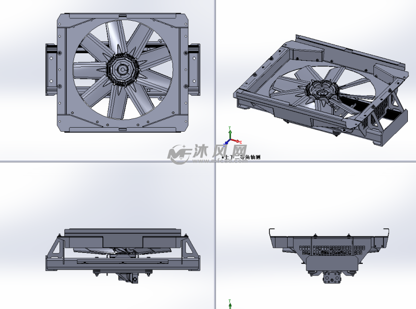 钣金散热风扇模型