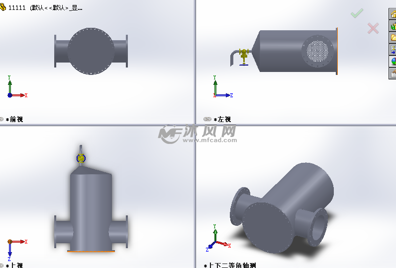 solidworks画过滤器,solidworks画过滤网 过滤器sw模型设计 - solidworks机械设备模型下载