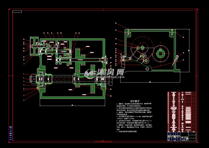 车床的8级变速传动系统