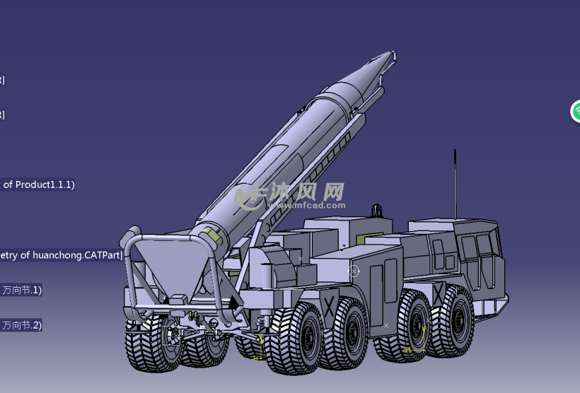 catiav5r24版本飞毛腿导弹发射车