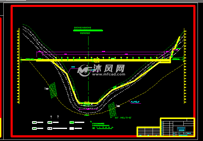 水电站面板堆石坝初设图