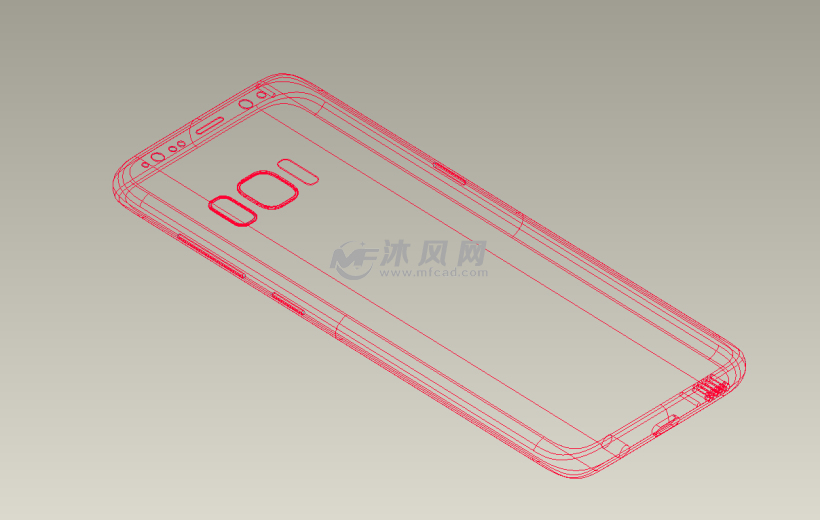 三星galaxy s8原厂数据 - proe通迅工具类模型下载 - 沐风图纸