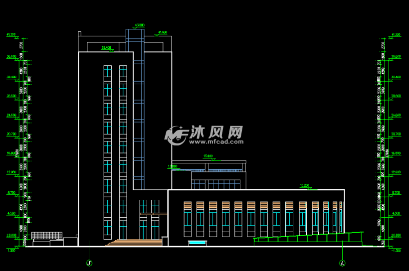 侧立面图