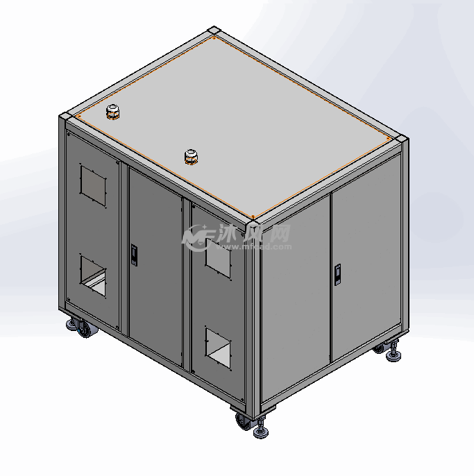 通用机架(电控柜) - solidworks机械设备模型下载