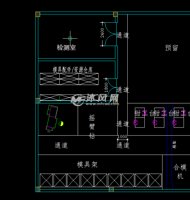 模具厂规划图纸