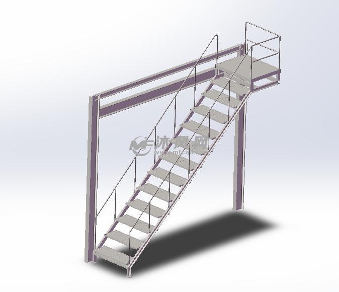 钣金楼梯sw模型