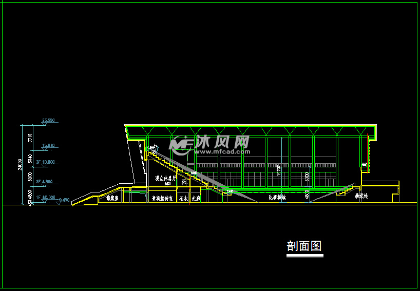 学校体育馆建筑设计方案含su模型