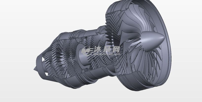 大涵道涡扇发动机模型