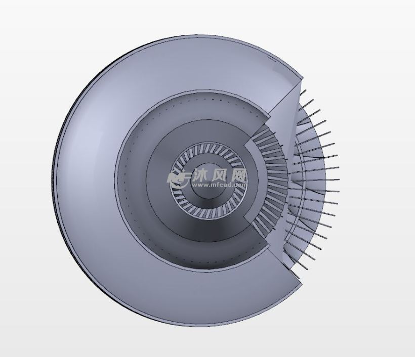 大涵道涡扇发动机模型